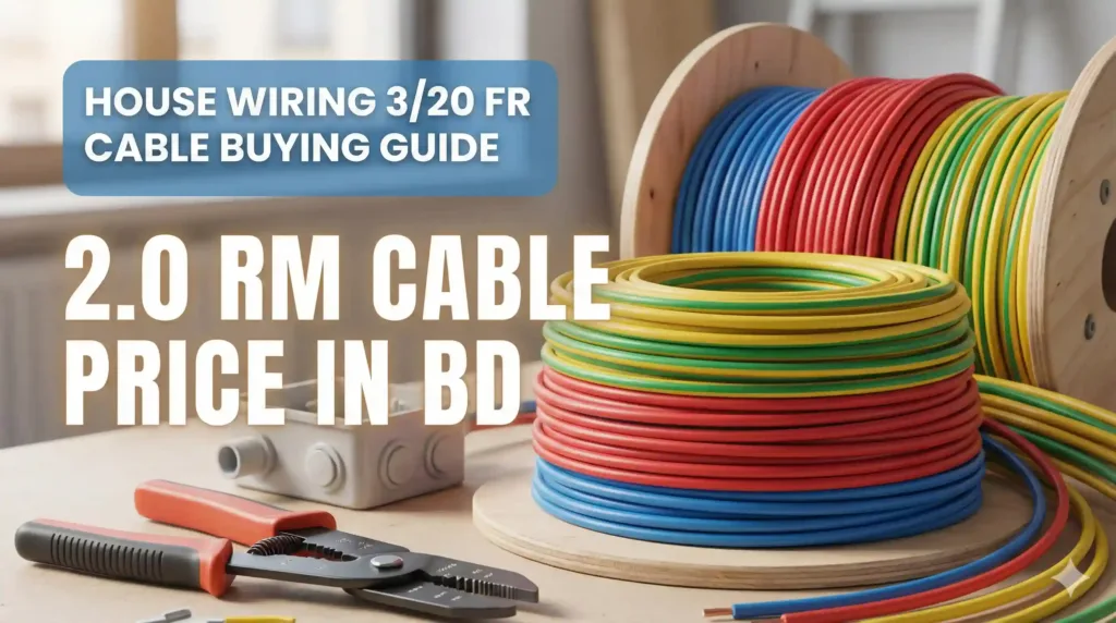 2.0 RM Cable price in BD হাউস ওয়্যারিংয়ের জন্য সেরা 3/20 FR Cable কেনার গাইড